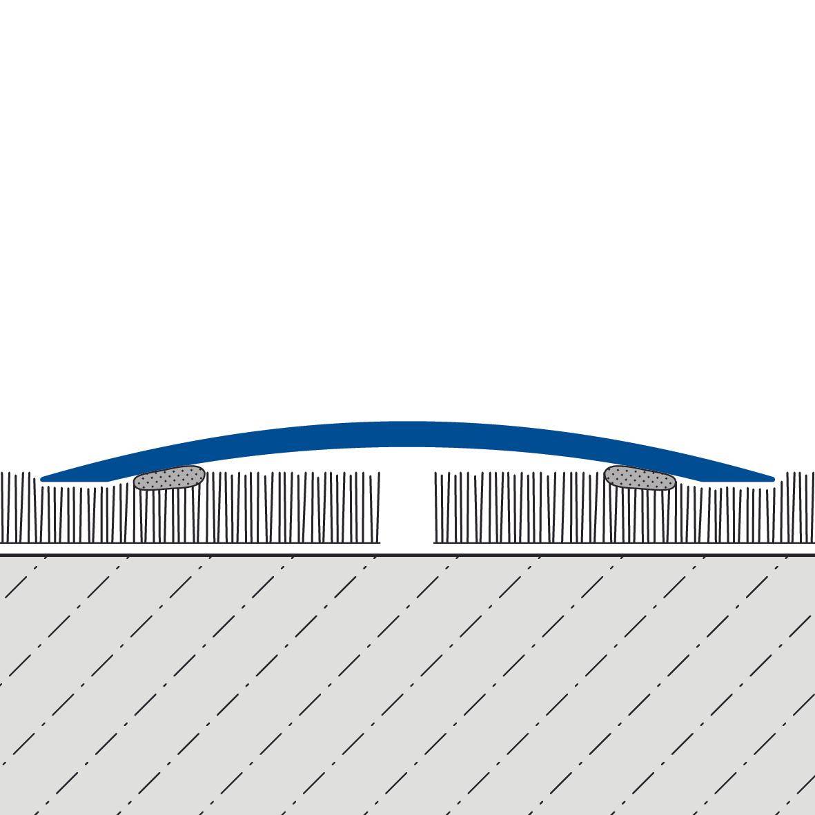 DURAL overgangsprofiel UNIFLOOR STANDARD RVS (V2A/430) zilver geanodiseerd 270cm