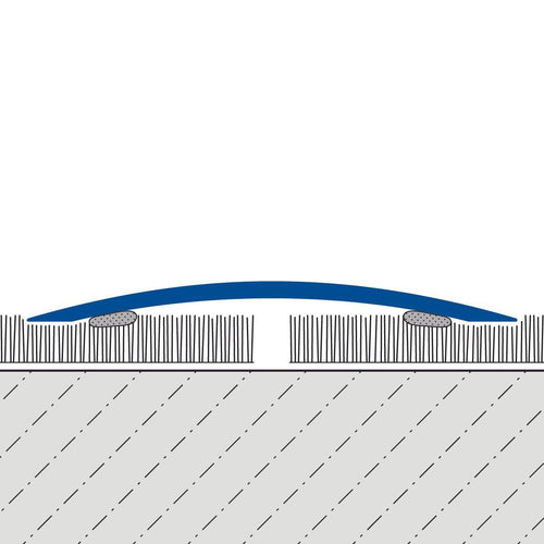 DURAL overgangsprofiel UNIFLOOR STANDARD RVS (V2A/430) zilver geanodiseerd 270cm