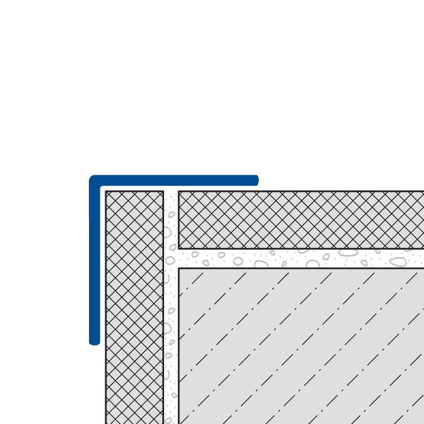 DURAL randbeschermingsprofiel DURAGARD WP RVS (V2A/304) geborsteld met beschermfolie 50mm 250cm