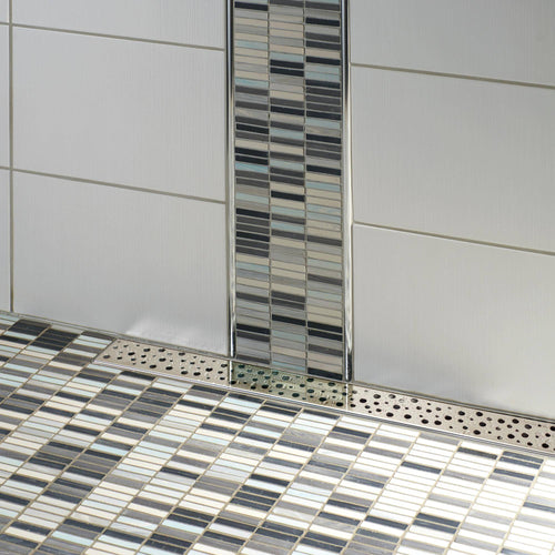 DURAL shower channel grate "Square" XFLAT-LINE PVC polished 55mm 80cm